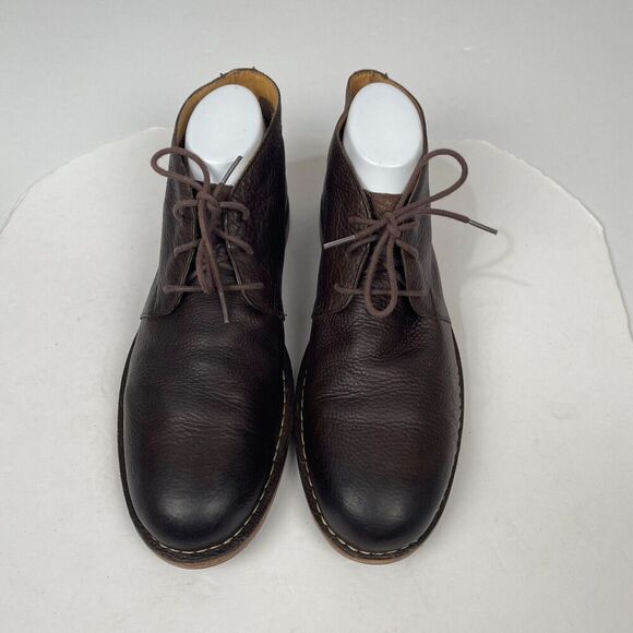 Cole Haan Men\'s Brown Leather Glenn Chukka Boots  Size 12 M Shoes Pre Owned
